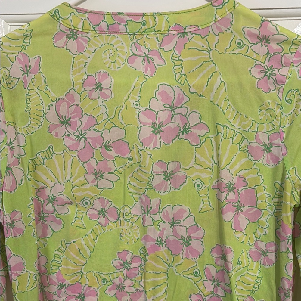 Lilly Pulitzer Green Floral Tunic - XS - Picture 7 of 13